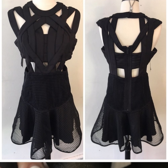 Nasty Gal Rock City Scuba Dress BNWT L - Picture 2 of 6